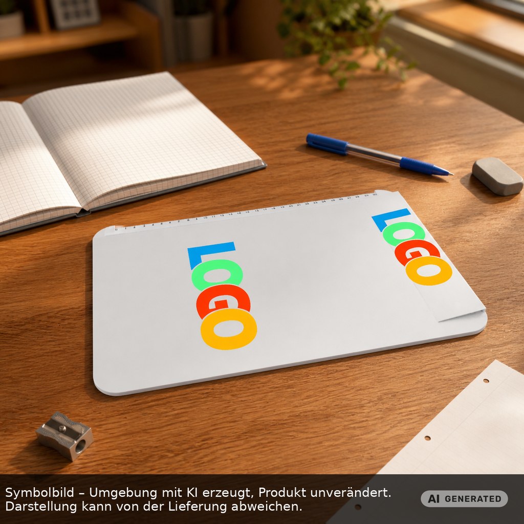 Klemmbrett DIN A4 "Alpha" als Werbeartikel mit Logo bedrucken