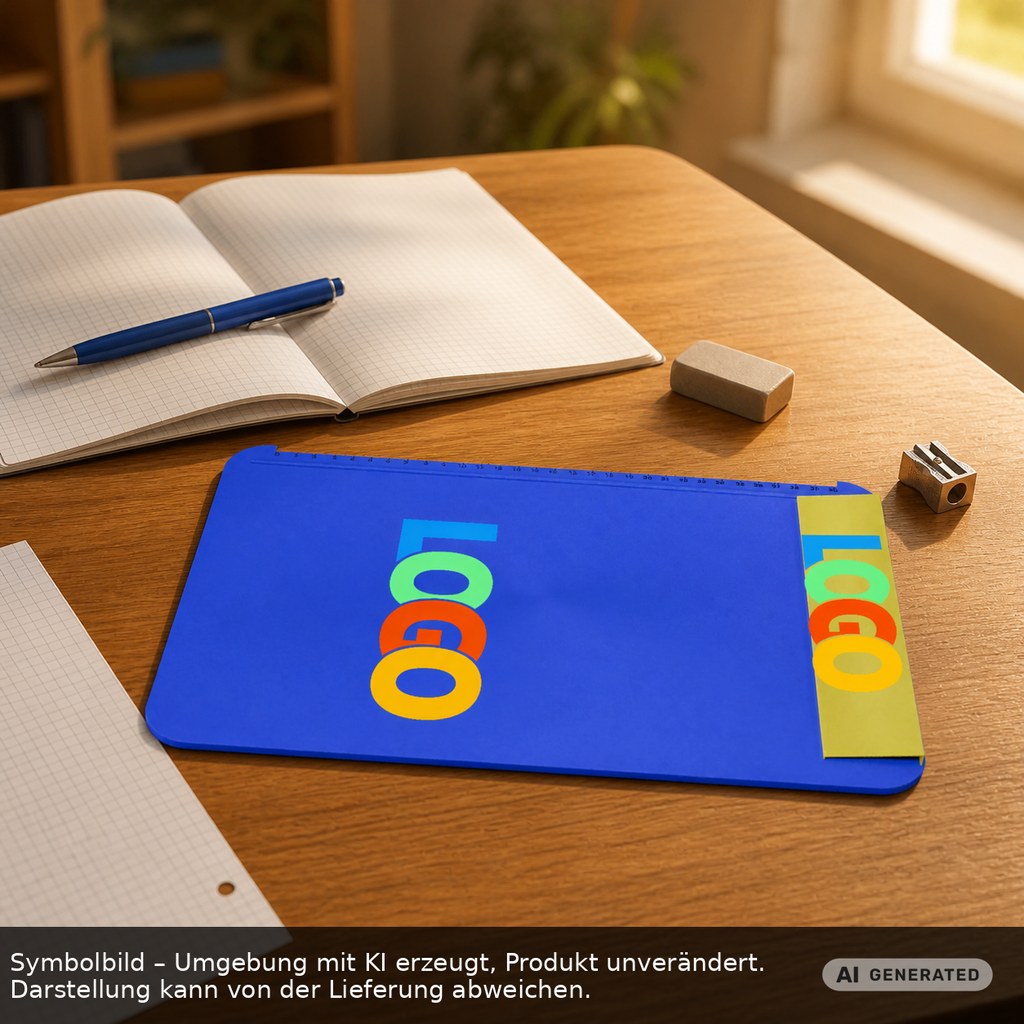 Klemmbrett DIN A4 "Alpha" als Werbeartikel mit Logo bedrucken