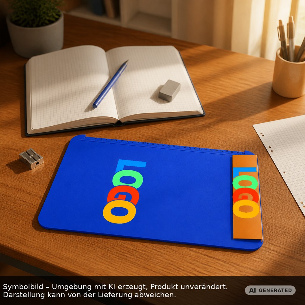 Klemmbrett DIN A4 "Alpha" als Werbeartikel mit Logo bedrucken
