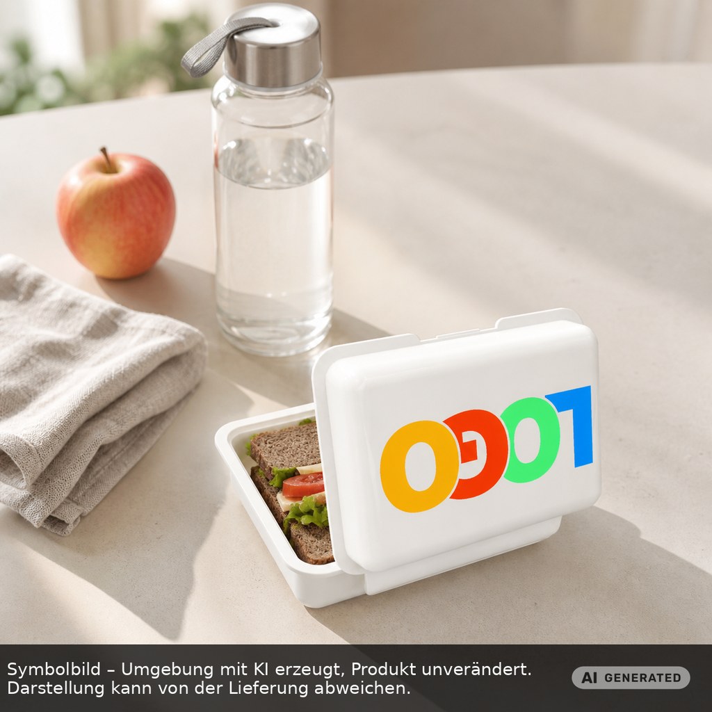 Brotdose/Butterdose als Werbeartikel mit Logo bedrucken