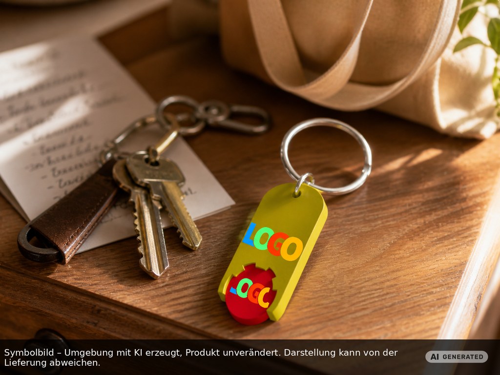 Chiphalter mit 1€-Chip "Alpha" als Werbeartikel mit Logo bedrucken