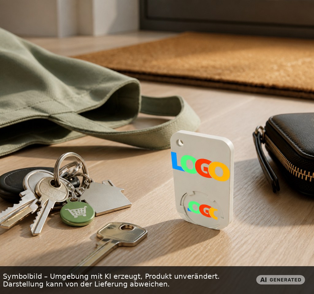 Chiphalter mit 1€-Chip "Beta" als Werbeartikel mit Logo bedrucken