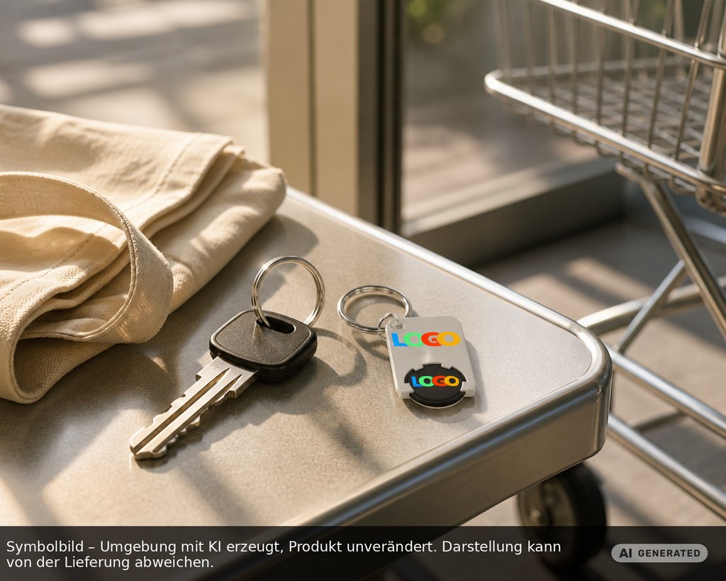 Chiphalter mit 1€-Chip "Beta" als Werbeartikel mit Logo bedrucken