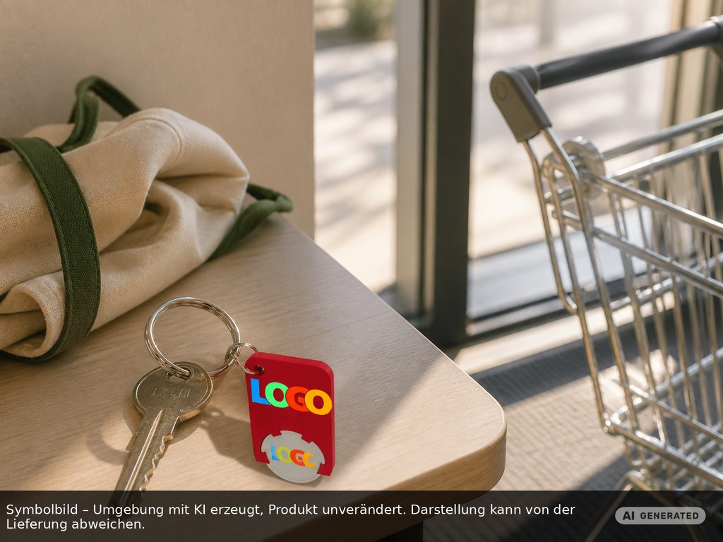 Chiphalter mit 1€-Chip "Beta" als Werbeartikel mit Logo bedrucken