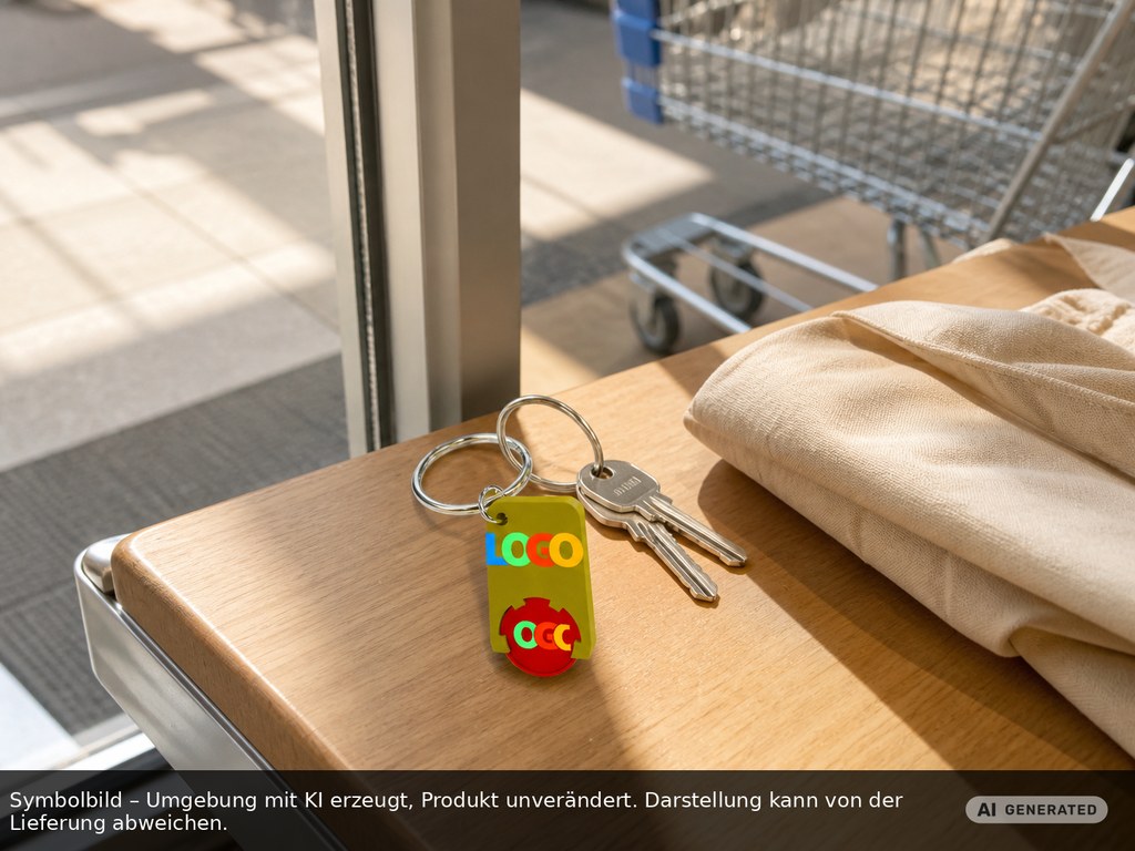 Chiphalter mit 1€-Chip "Beta" als Werbeartikel mit Logo bedrucken