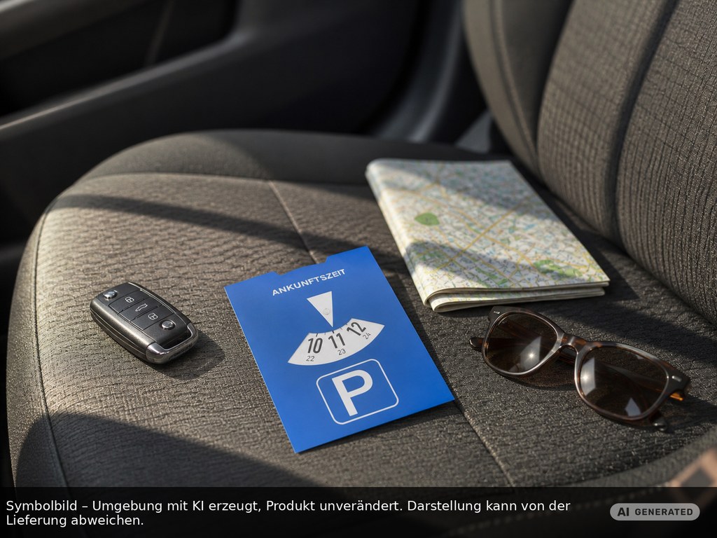 Kartonparkscheibe als Werbeartikel mit Logo bedrucken