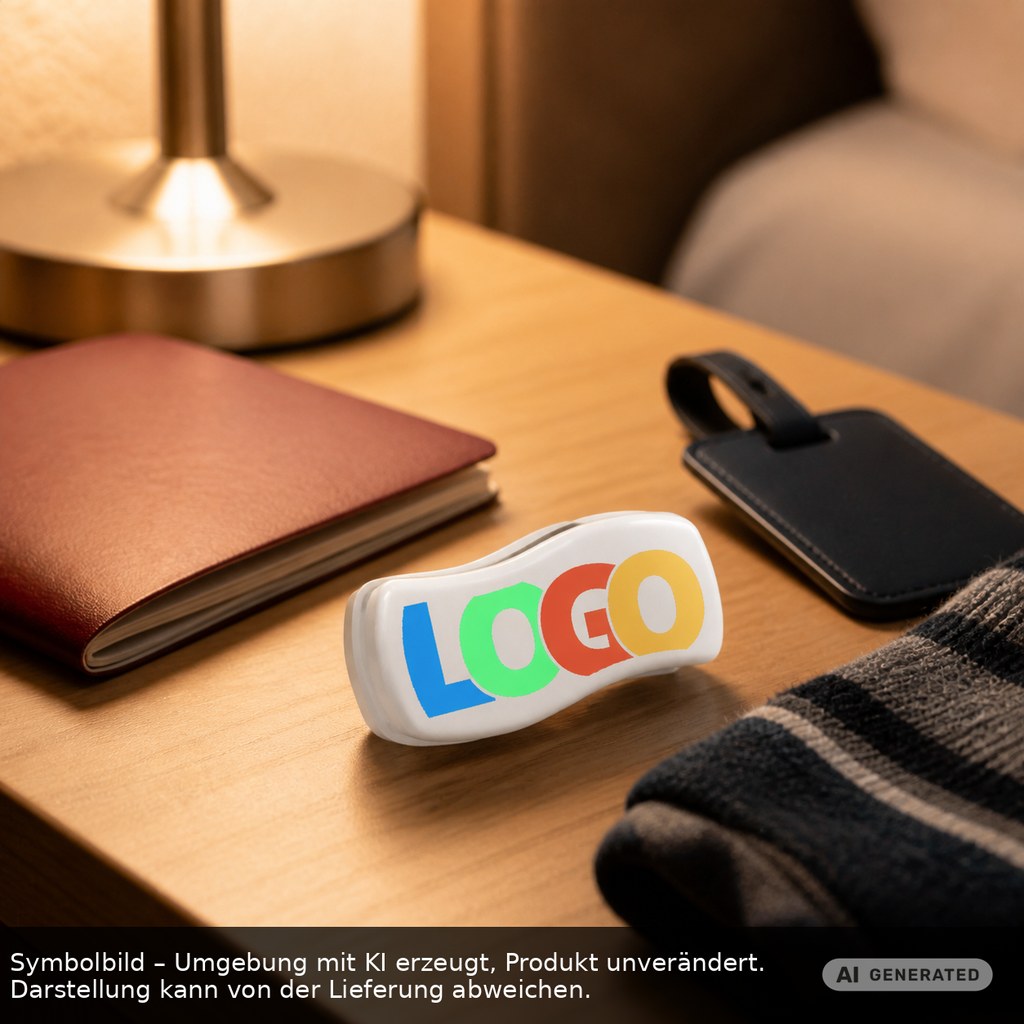 Reise-Schuhcreme als Werbeartikel mit Logo bedrucken