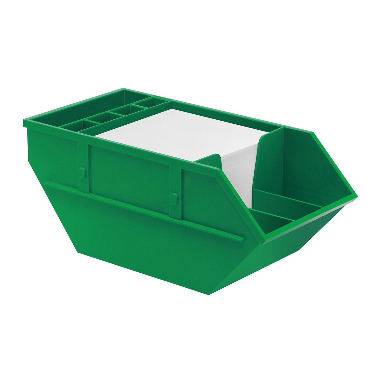 Zettelbox mit Köcher "Container"