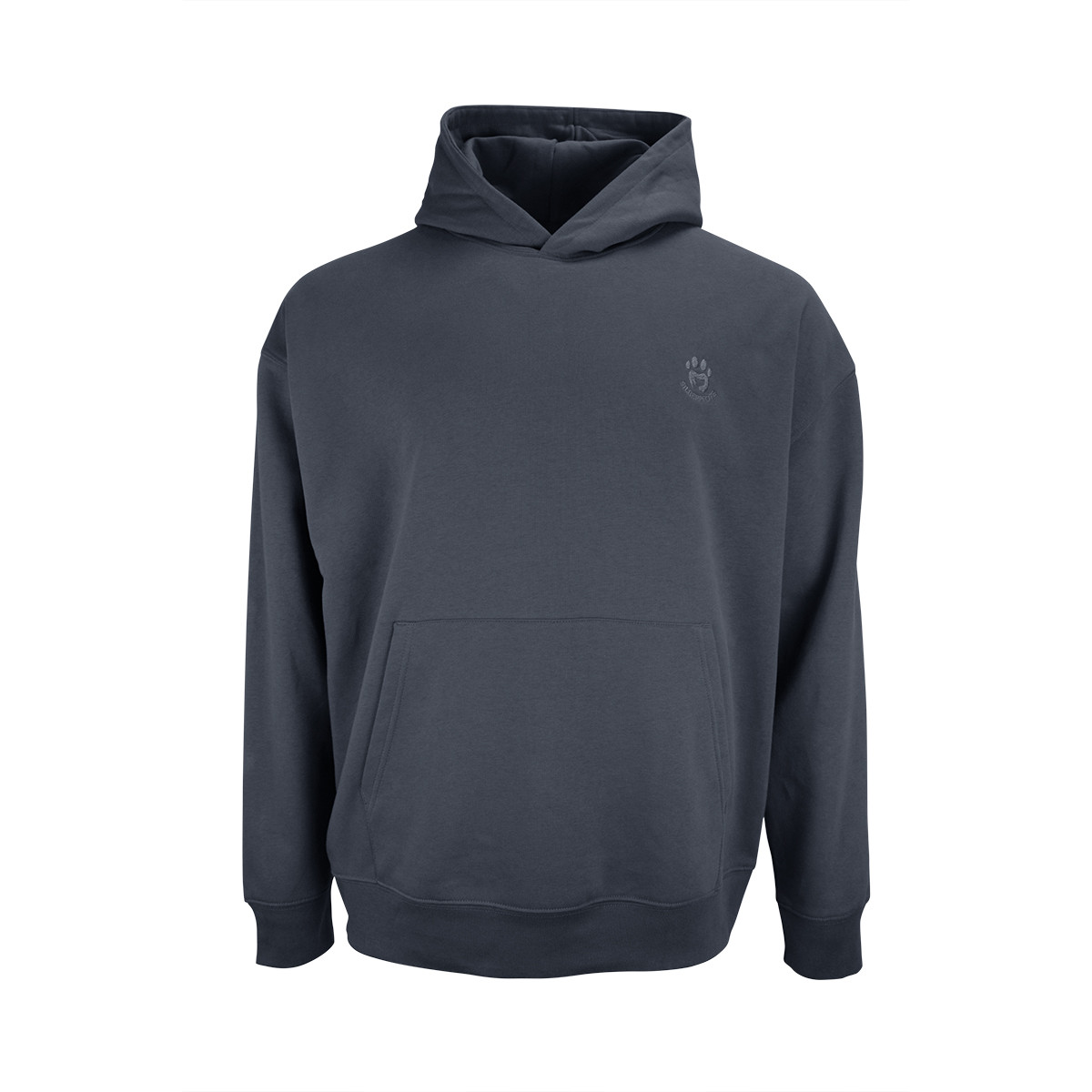 Hooded Sweatshirt Flow, India Grey printed as promotional items with logo